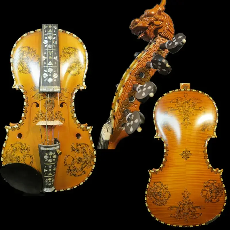 

Новая норвежская Скрипка 4/4 (4*4), копировальная скрипка hardanger #14728