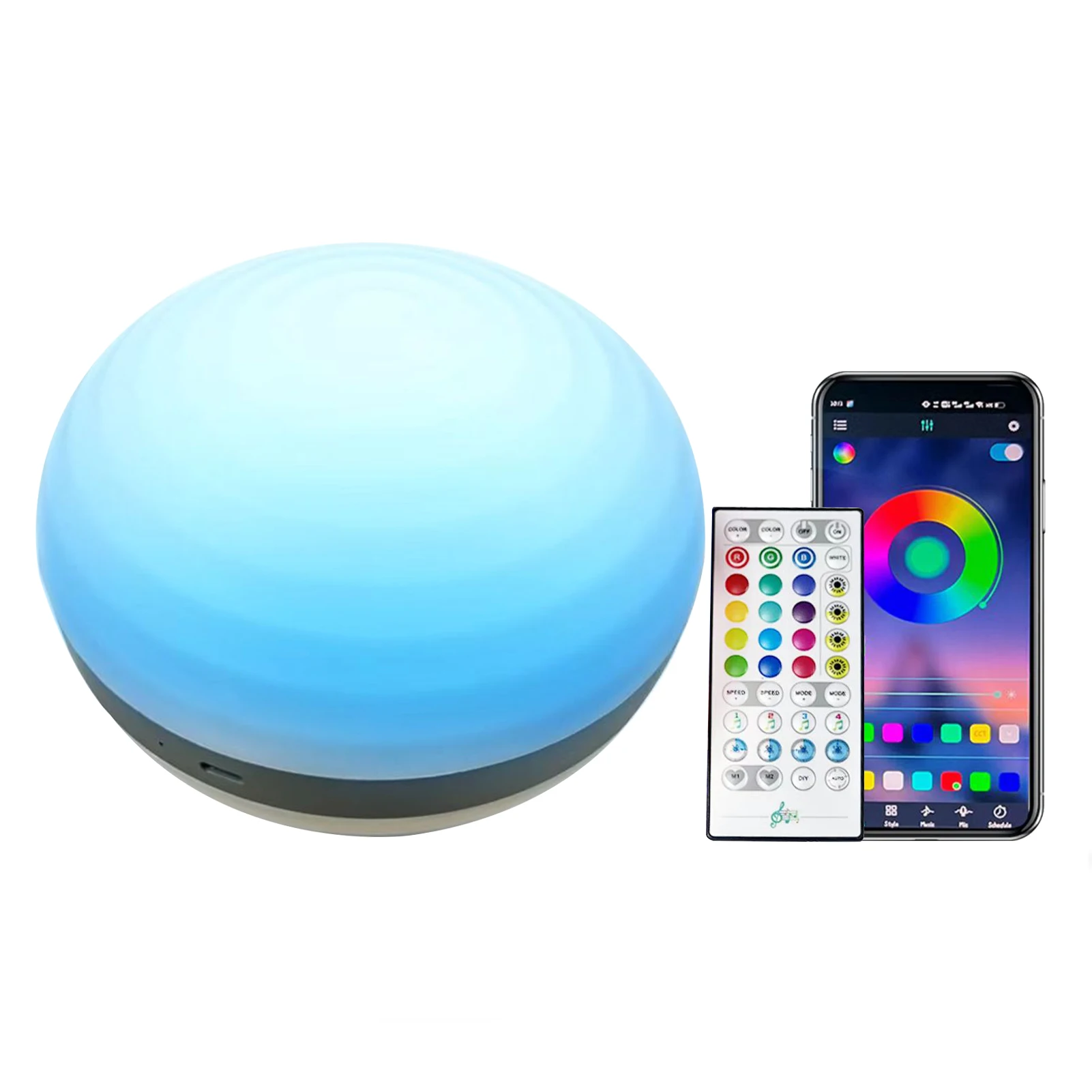 

LED Saturn-shaped Night Light Usb Charging Infrared Remote Control Bluetooth-compatible Table Lamp For Home Decor