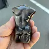 Natural Silver Obsidian Male Body Carving Crystal Crafts For Home Office Decoration Or Birthday Present 1PCS 6