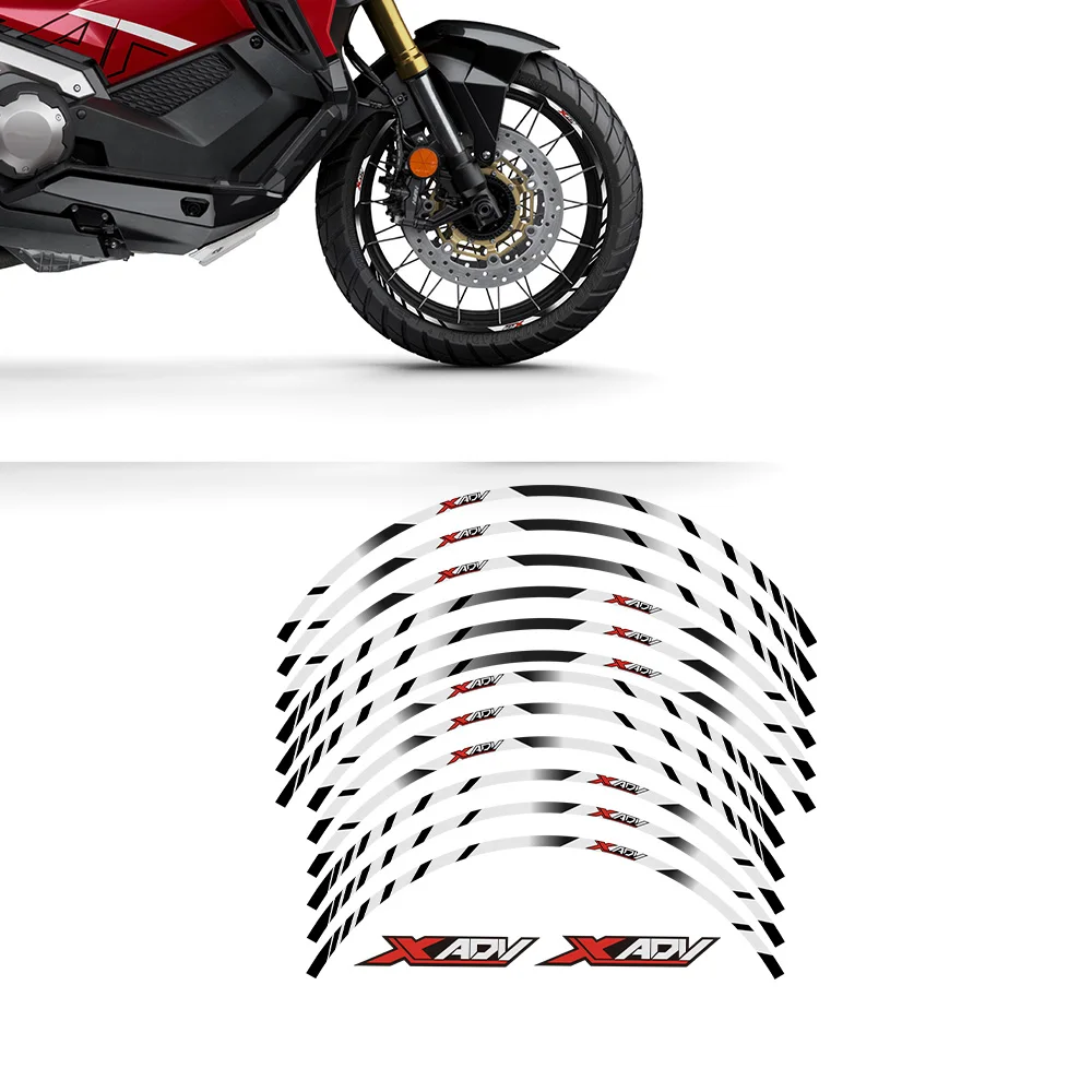 Labelbike Felgen-Aufkleber Set – Für Honda X-ADV 750, Harzbeschichtet, Wasser- & Kratzfest