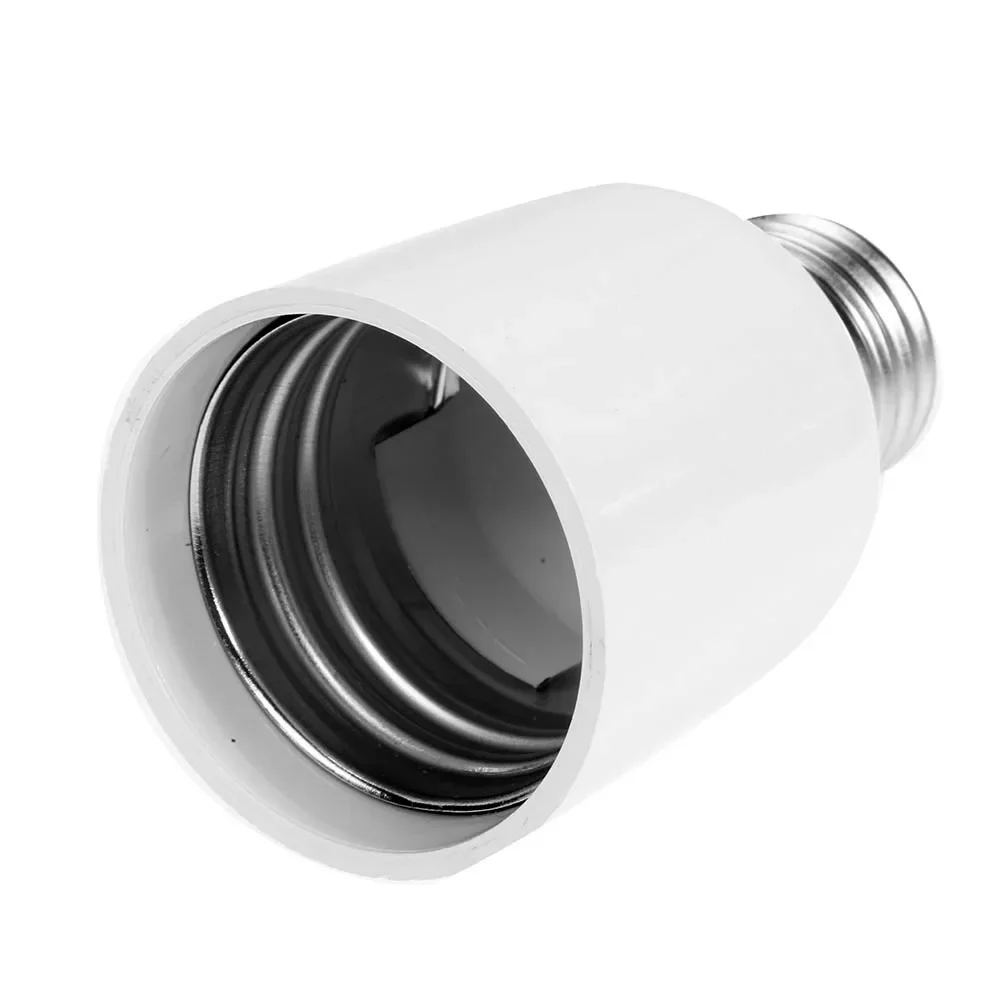 E27 to E40 Lamp Holder Base Practical E27 to E40 Socket Holder Adapter for Switching Lighting Accessories White 220-230V 1-2Pcs