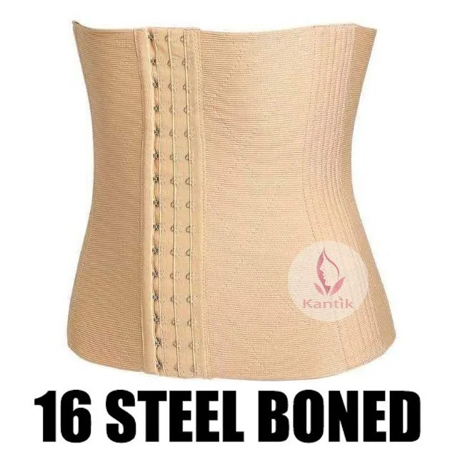 

16 Steel Bones Waist trainer slimming belt Girdle Corset
