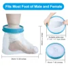 Adult Foot Cast Covers for Shower Waterproof Shower Bandage and Cast Protector for Shower and Bath Watertight 2
