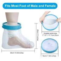 Adult Foot Cast Covers for Shower Waterproof Shower Bandage and Cast Protector for Shower and Bath Watertight 2