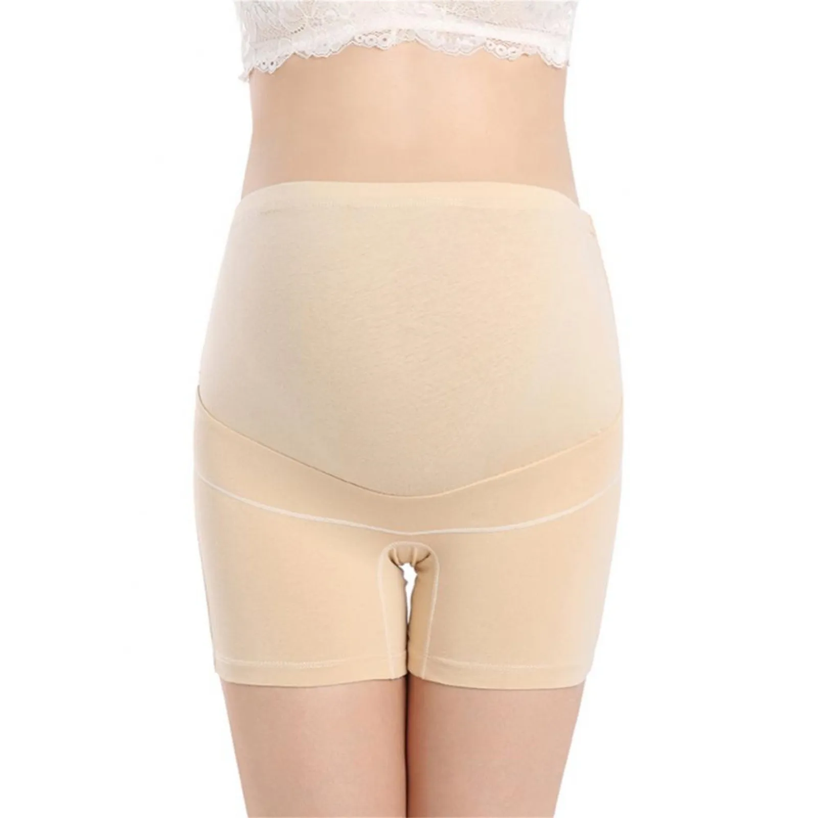 Pregnant Women Safety Pants Boxer Briefs High Waist Adjustment Stomach Lift Belly Women's plus size soft Boxer Pants pantalones