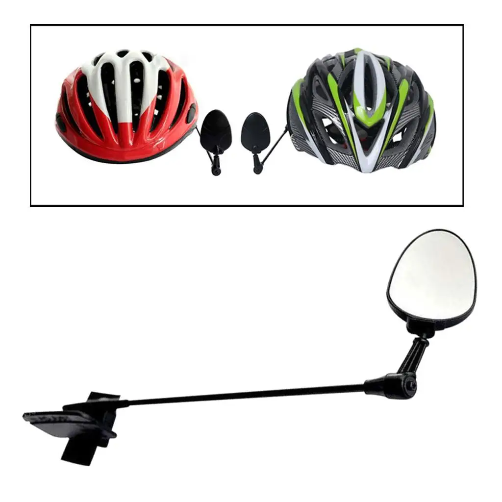 DurableBikeHelmetMirror360RotatableBicycleCyclingRearView