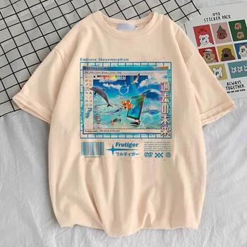 Frutiger Aero top tees women kawaii Y2k Colorful Graphic Punk Comfortable tshirt Colorful Y2k Grunge harajuku Pop Culture 80s 1