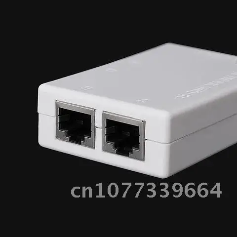 

Mini White New 2 Port AB Manual Network Sharing Switch Box 2In1/1In2 RJ45 Network/Ethernet Plastic