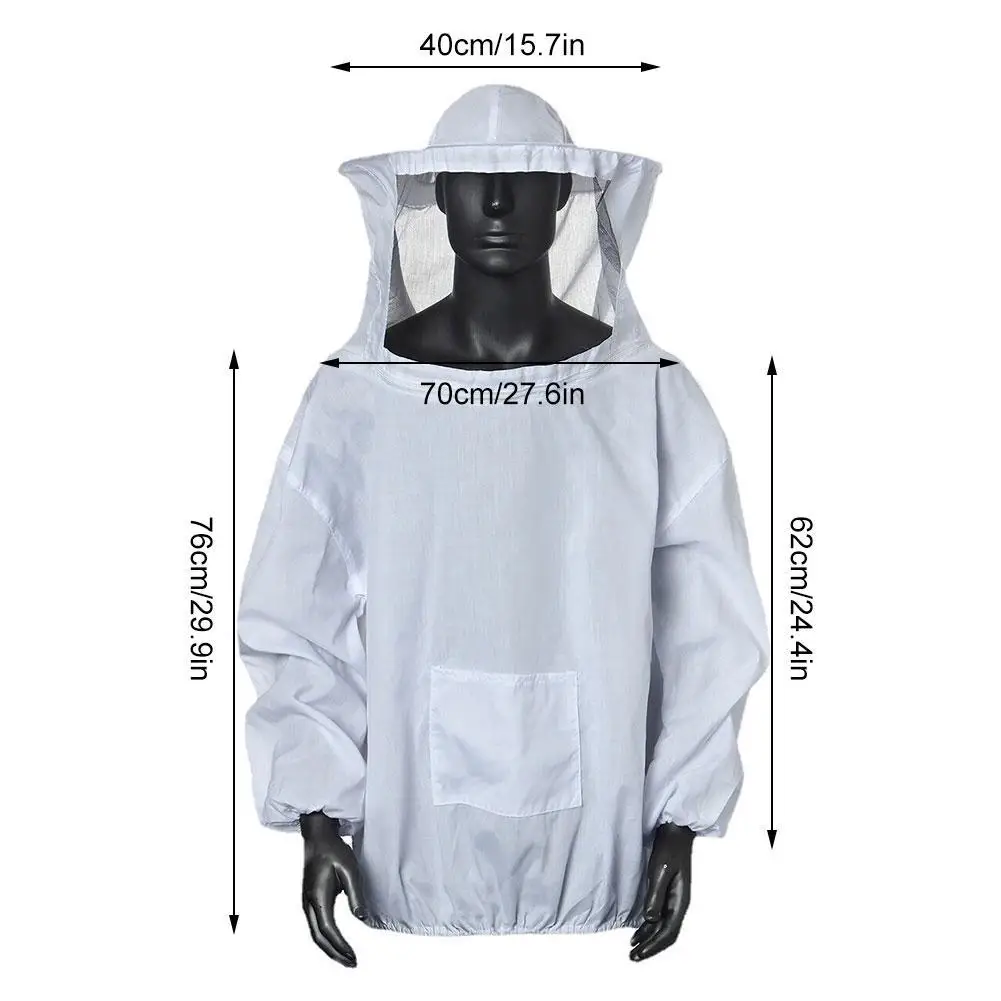 Description Picture 2 of itemProfessional Protective Clothing Beekeeping Protective Hat Clothes Apicultura Hood Equipment Beekeeper Costume Anti-Bee Vei K5G7