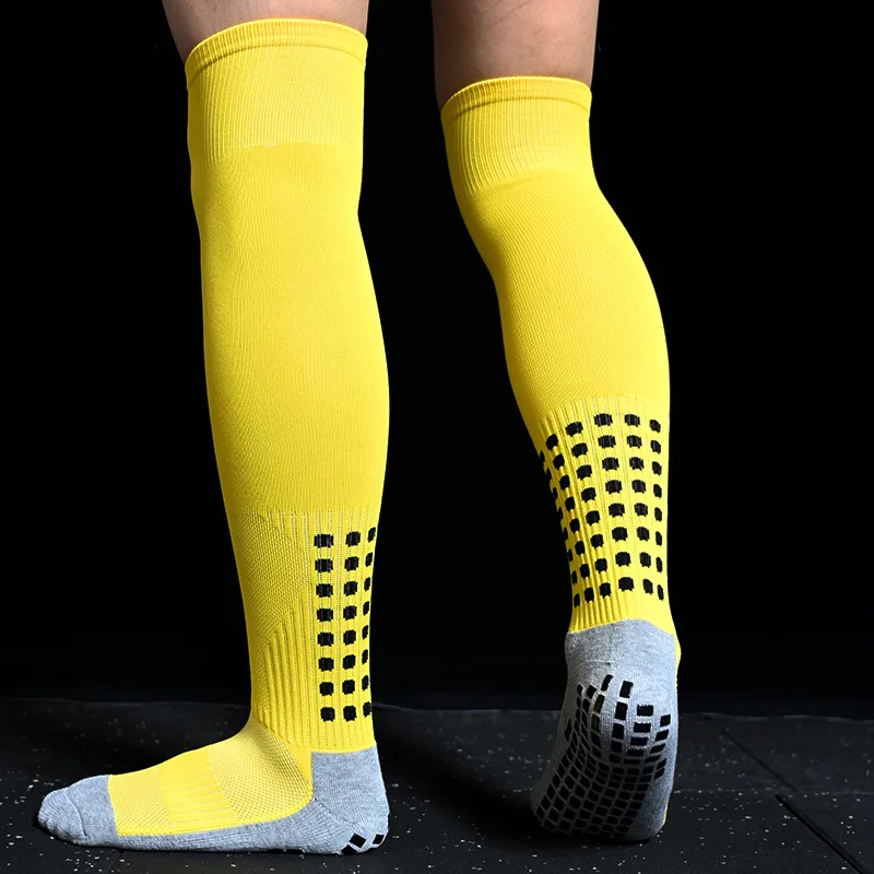 Nový dlouhé fotbal ponožky  silikon sání pohár úchop anti zástrčka kopaná ponožky sportovní muži ženy baseballová rugby ponožky
