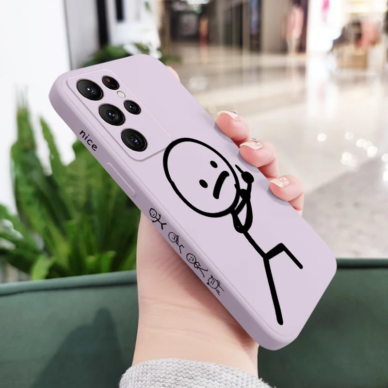 thumbnail image 1 of Line Man funda de teléfono para Samsung Galaxy S24, S23, S22, S21, S20 Ultra Plus FE, S10, S9, S10E, Note 20 ultra, 10, 9 Plus, 1 of 5