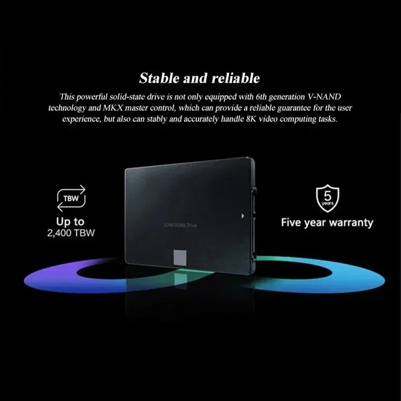 870 EVO  ָ Ʈ ̺ ϵ ũ, Sata III 2TB SSD ̺ ϵ ũ, ũ ǻ ũž ƮϿ, 4TB, 2.5 ġ