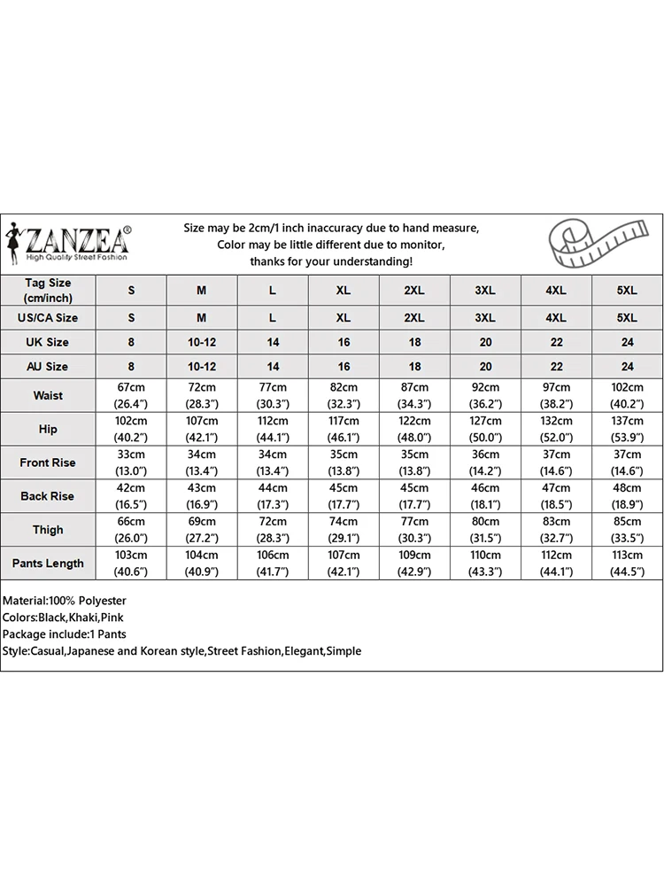 Women Wide Leg Trouser ZANZEA Fashion Elastic Waist Solid Long Pants 2023 Autumn Mid-Waist Pantalon Streetwear Vintage Bottoms