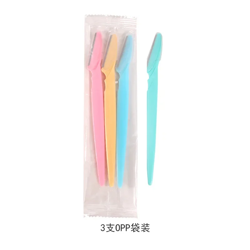 New 3pcs Eyebrow Trimmer Blade Shaver Portable Face Razor Eye Brow Epilation Hair Removal Cutters Safety Razor Woman Makeup