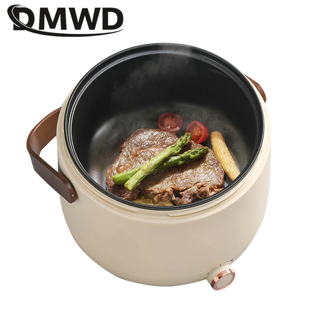1.7L Electric Low Sugar Rice Cooker Portable Porridge Soup Cooking Machine Hotpot Food Steamer Warmer Frying Pan Breakfast maker