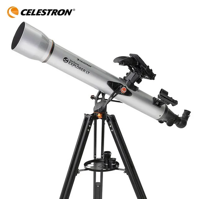 Celestron-teléfono inteligente profesional StarSense Explorer LT80AZ, Refractor habilitado para aplicación, 80mm F/11, telescopio astronómico, recubrimiento XLT 1