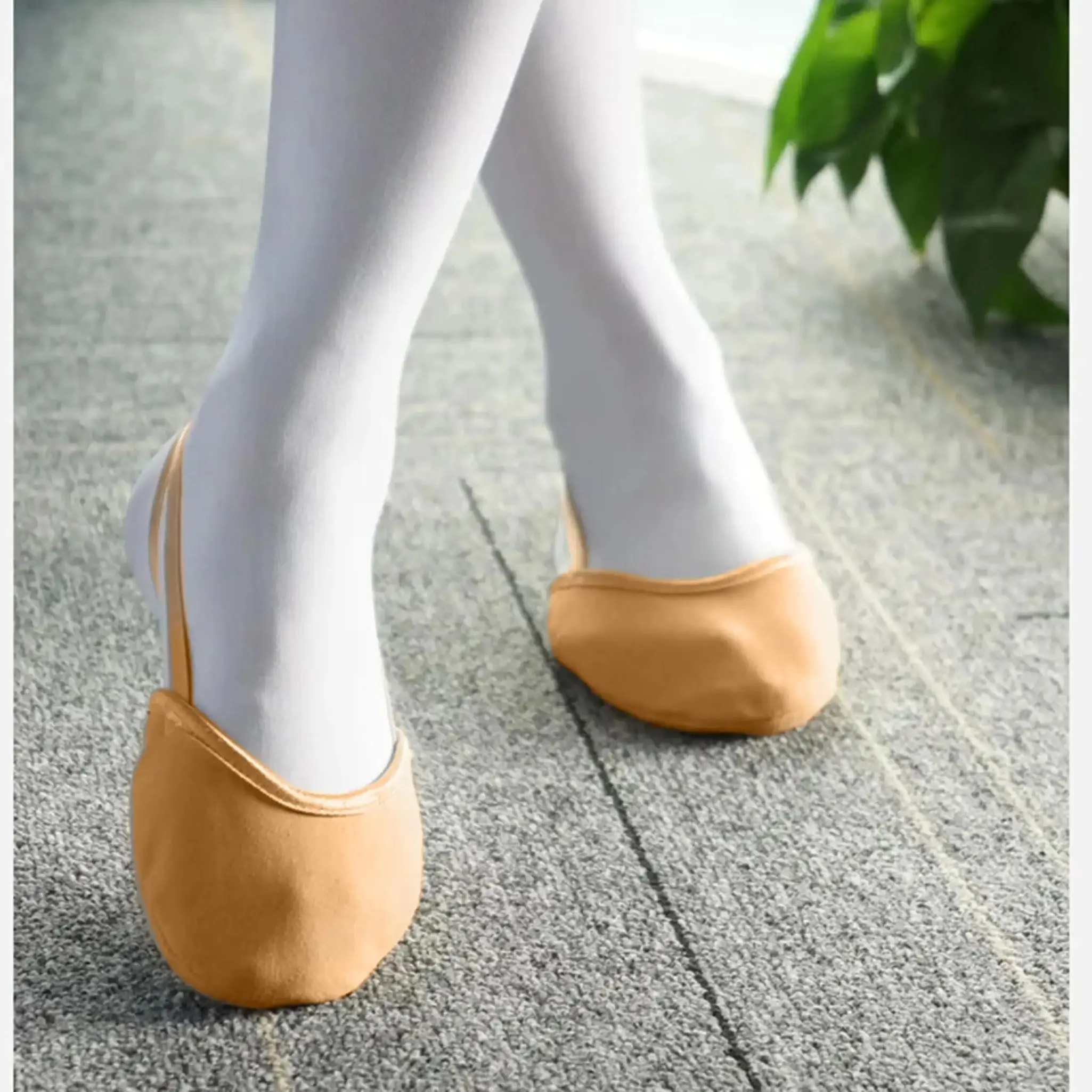 Rhythmic Gymnastics Shoes Thickened Sole Women Half-foot Dance Shoes Children Half-cut Soft-soled Exercise Pointe Ballet Shoes