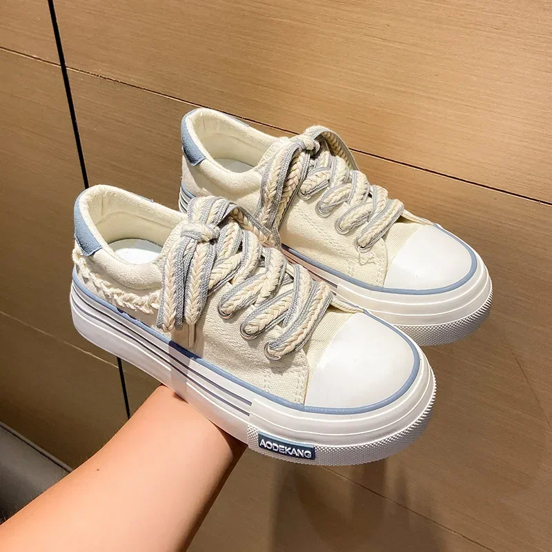 

Ins South Korean canvas shoes for women autumn new casual small white shoes for women comfortable small group students