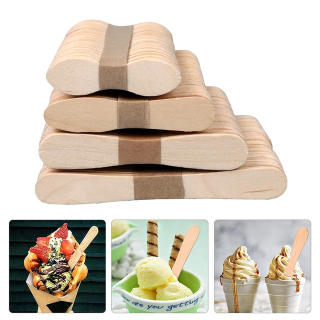 Wood Sticks Wooden Popsicle Sticks, DIY Craft Natural Sticks, Food