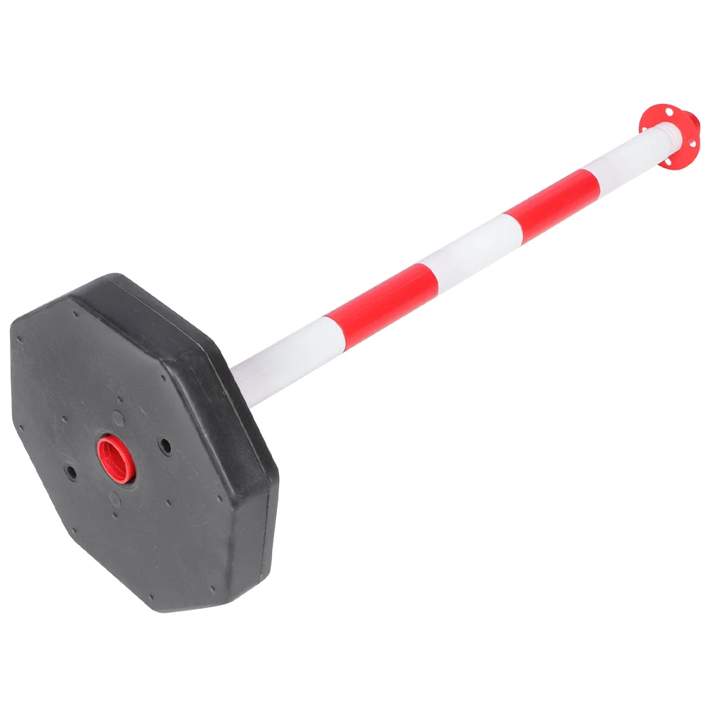 Movable Warning Column Traffic Pe Elastic Isolation Pile Anti-collision (red and White) 1pcs Garage Stop Sign Yellow Barrier or