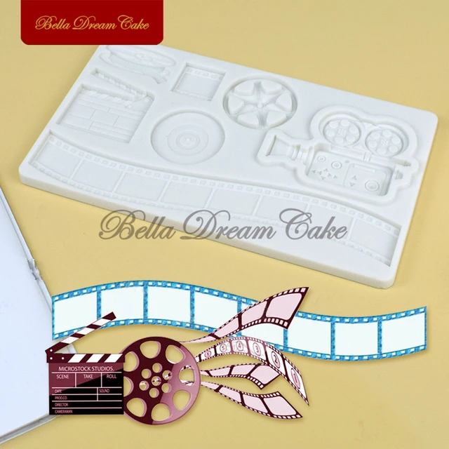 3D -S Film Eszköz Videokamera Szilikon Penész Csokoládé Fondant Barkács Szappan Torta Díszítő Szerszámok Sütési Kiegészítők - Image 4