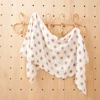 HappyFlute Fashion Print One Piece 120*110cm Soft Bamboo Cotton Baby Wrap Travel Newborn Multi-function Swaddle Sleeping Blanket 2