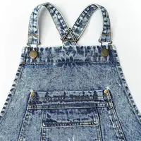 Custom logo Cotton Denim Artist Work Apron with Pockets Straps and Adjustable 2