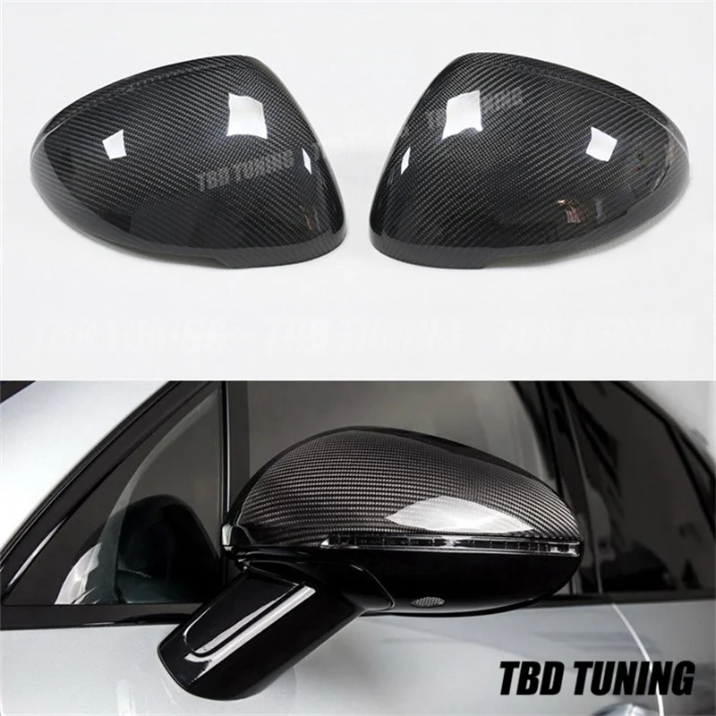 

Real Carbon Fiber Side Mirror Cover For Porsche Macan Cayenne 958 2011 2012 2013 2014-2021 Add On Rear View Mirror Cover