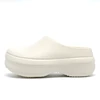 Women's Slippers Minimalist Fashion Air Cushion Soft Platform Non Slip Sandals Breathable Couple Style Heightened Chef Shoes 4