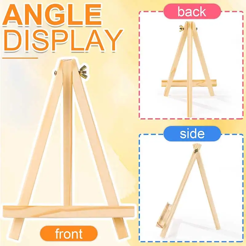 Wooden Display Mini Easel Desktop Tripod Photo Frame Bracket wooden easel wood table easel