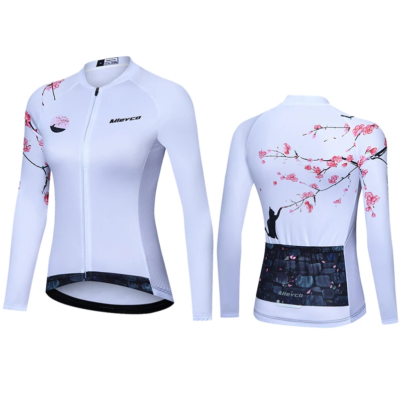 thumbnail image 1 of MIEYCO - Maillot de ciclismo para mujer, ropa de ciclismo de secado rápido, manga larga, camiseta de ciclismo, primavera, otoño, 2024, 1 of 5