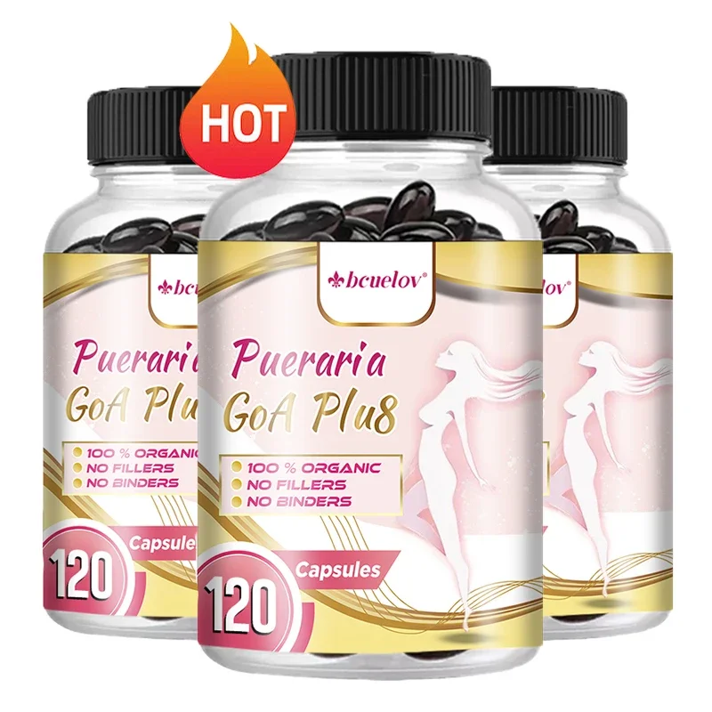 Organic Pueraria Extract 500 mg capsules breast health female body management blood circulation
