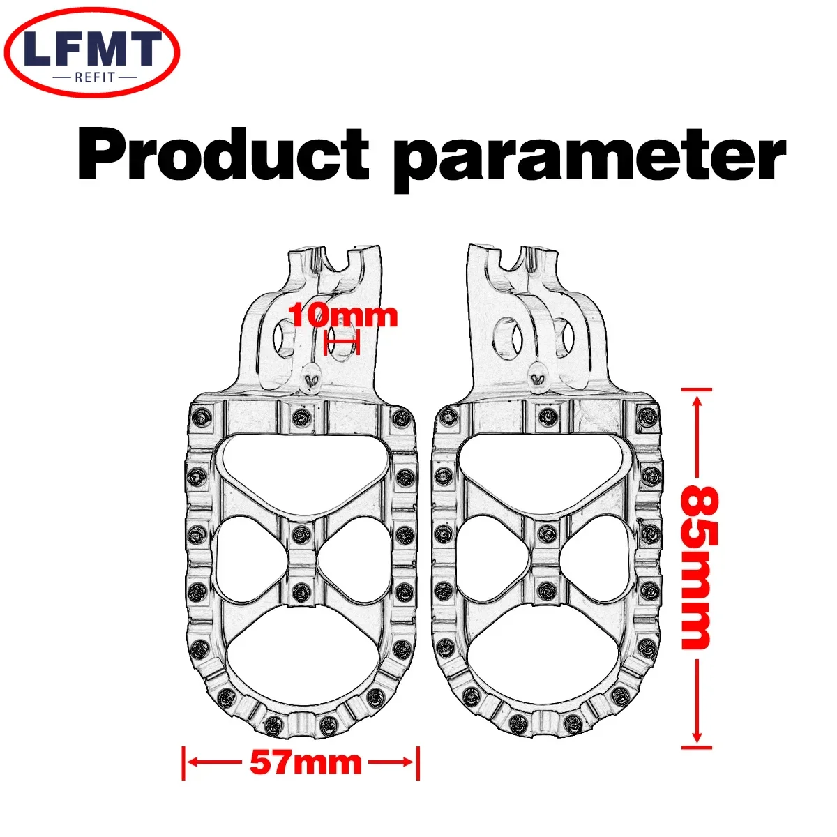 CNC Foot Pegs Rests Pedals for HONDA 450R 450X 250RX 450RX 250F 450L CR CRF 125R 150R 250R 250X MX Dirt Bike Motorcycle