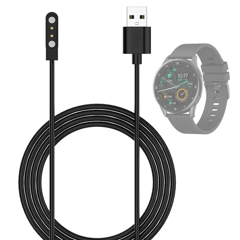 

2pin Strong Magnetic Charge Cable Watch Charger USB Charging Line Cord Rope For Smart Watches Kieslect Watch K10 K11 Smartwatch