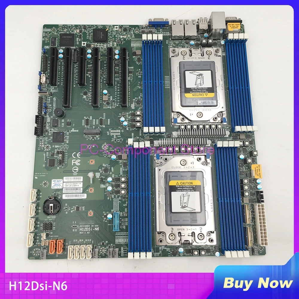 

H12DSi-N6 For Supermicro Server Motherboard Dual EPYC 7003/7002 Series Processors Gigabit LAN Port Dedicated IPMI LAN Port