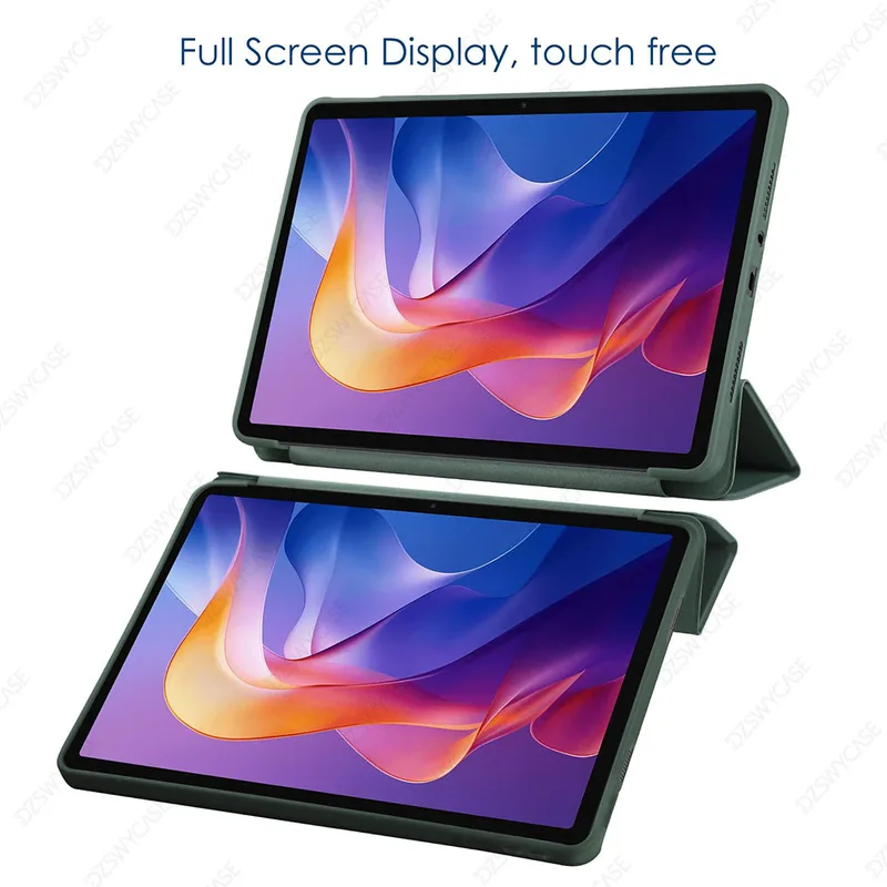 Silicone Case for Xiaomi Redmi Pad 2 , Ultra Thin Trifold Stand PU Leather...