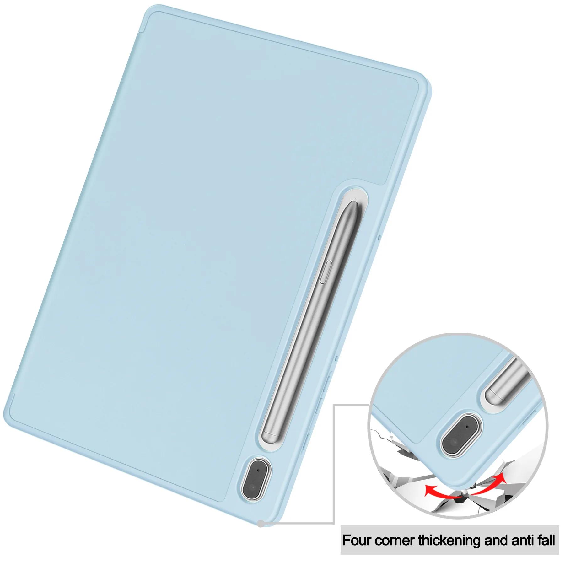 Premium Tri-Fold Stand Tablet Case with Pen Slot