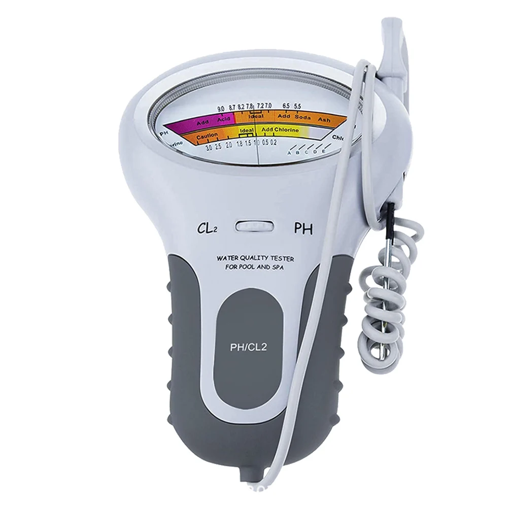 JDigJid PH Chloor Tester Pool Kwaliteit Spa Niveau Meter Analyse