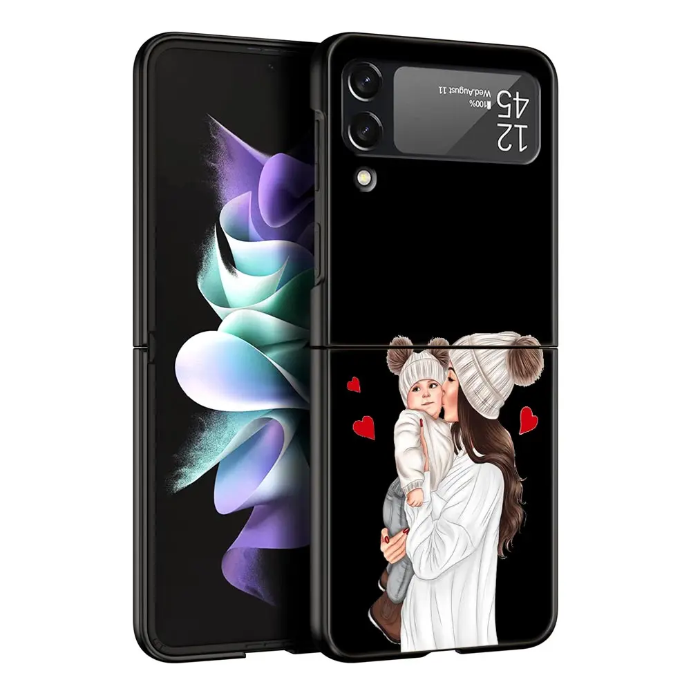 Chic Black Brown Hair Design Phone Case - Stylish Protective Hard Shell