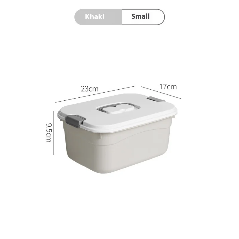  Große Kunststoff-Aufbewahrungsbehälter mit Deckel, faltbare Organizer-Box mit Griff für Kleidung, Spielzeug, Snacks, großer Haushalts-Aufbewahrungsbehälter