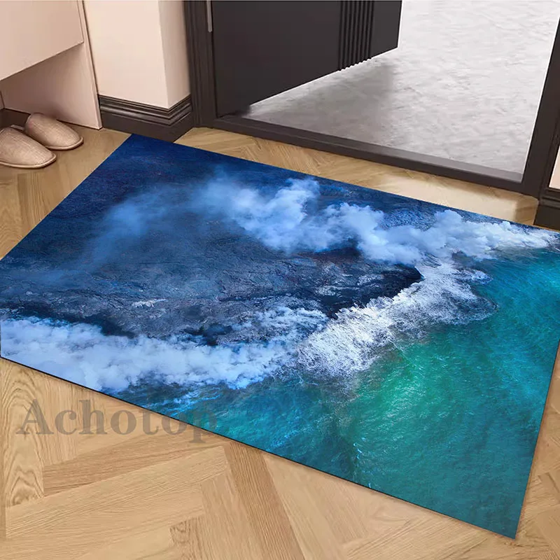 

Ocean Diatom Door Mat Carpet Living Room Area Rugs Coffee Tables Mat Cloakroom Soft Foot Mat Bedside of Bedroom Rug 400x800mm