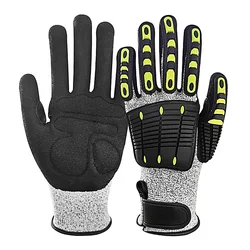 Enhanced Outdoor Safety Protection Gloves - Anti - Vibration, Anti - Smashing, Anti - Cutting, and Anti - Collision (L)