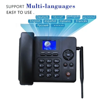 4G/GSM cordless landline wireless phone with dual SIM card support WIFI