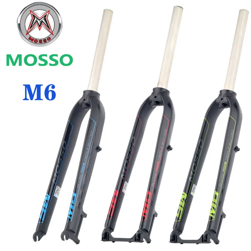 

Mosso M6 MTB Bike Fork Road/Mountain Hard Front Forks Aluminum alloy For 26 /27.5/29Inch Disc brake Bicycle Fork Cycling Parts