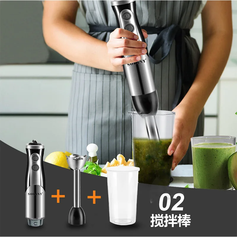 Hand Immersion Blender Immersion Blender Electric Hand Blender 1000 Watt Handheld Kitchen Gadget for Soup Smoothie Puree Baby Food