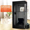 Portable Steam Sauna for Home Spa Sauna Tent Sauna Box with 1600W 4L Steamer Remote Control Height 180CM 5