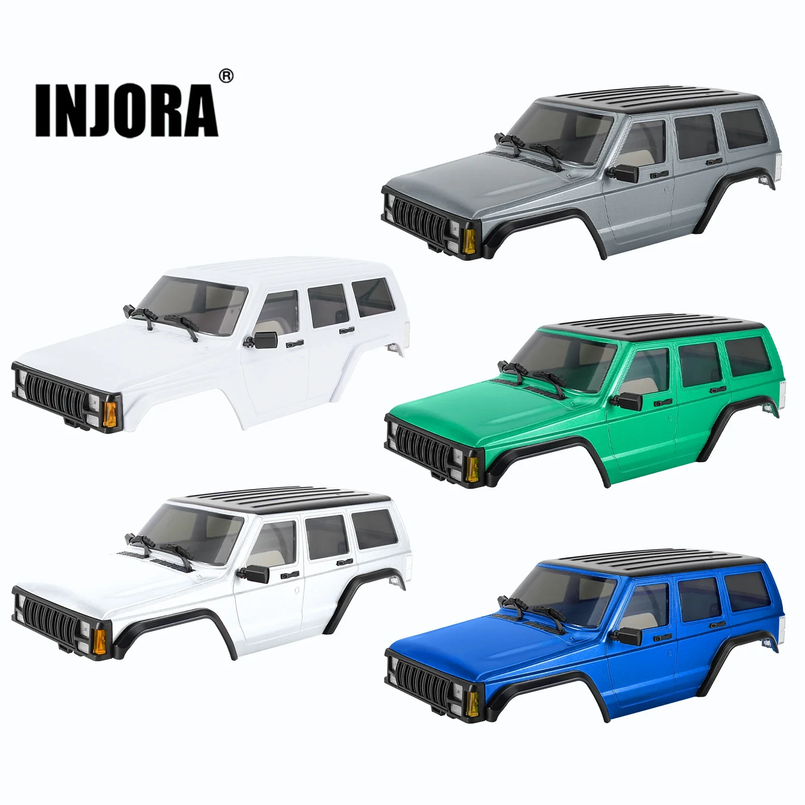 Axial チェロキーボディ➕4WD クローラー シャーシ SCX10 Ⅱ Jeep ラングラーチェロキー 1/10 電動 4WD RTR