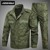 Russian Men Spring Camouflage Green Outdoor Vintage Suit BDU 1