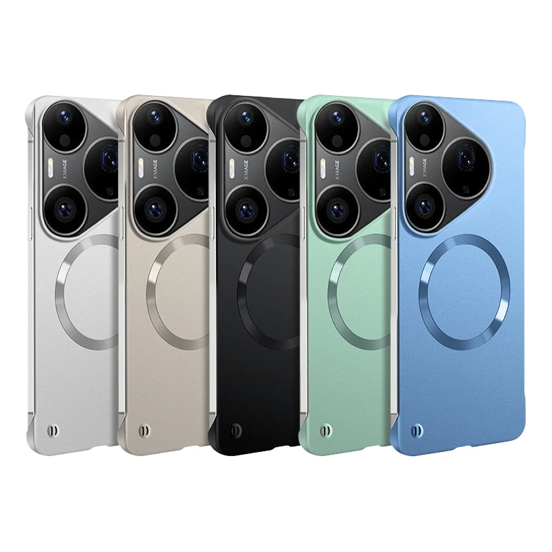 Sleek Metallic Magnetic Protective Case - Thin Design with Premium Paint Finish