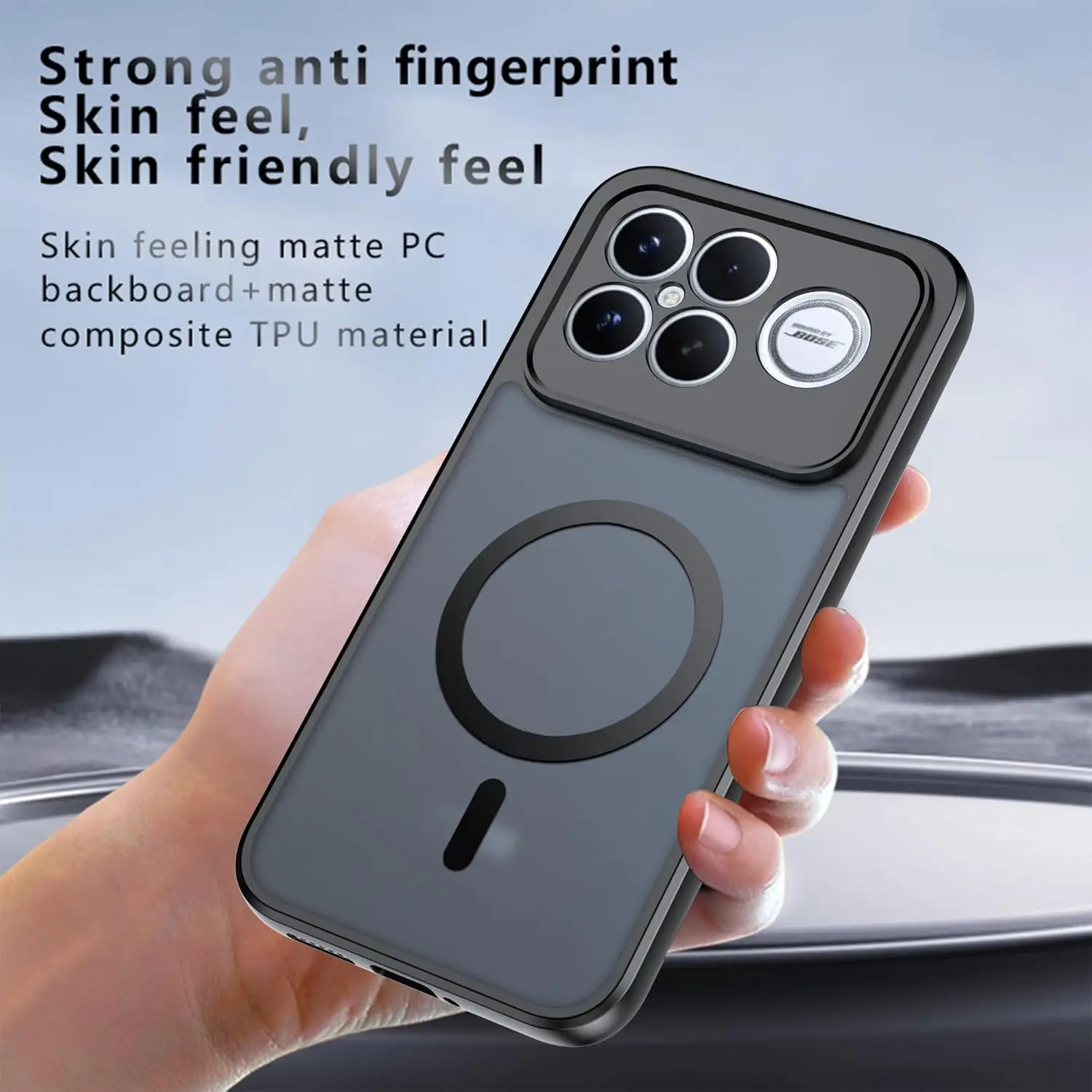 Magsafe Magnetic Wireless Charging Shockproof Matte Back Cover